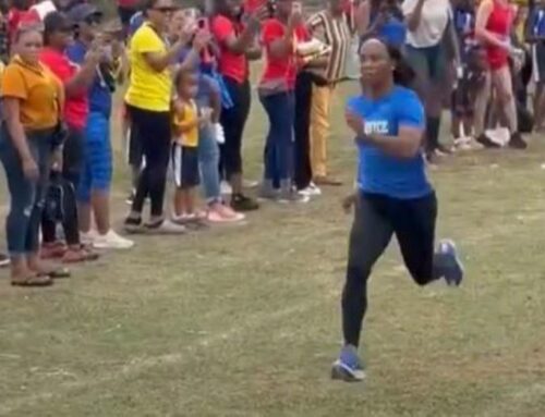 Legendary Olympic Sprinter Shelly-Ann Smokes Parents In Race At Son’s Sports Day