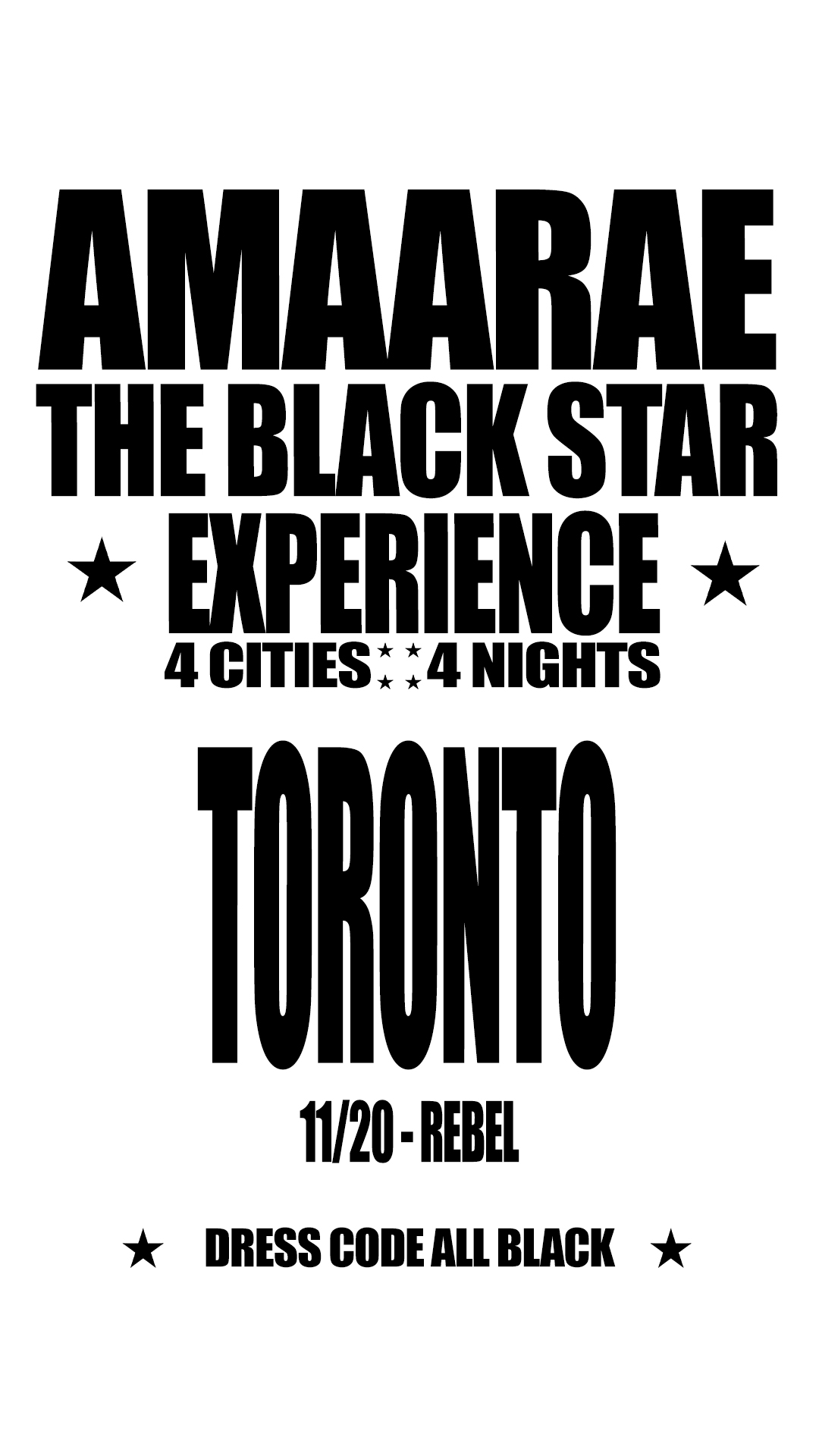 Amaarae The Black Star Experience 1080 x 1920 TOR