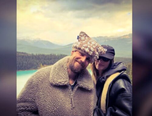 The Biebers Celebrate 7th Anniversary At Lake Louise In Banff, Alberta