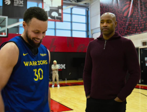 Vince Carter Surprises Steph Curry To Discuss Connection From Early Days In Toronto
