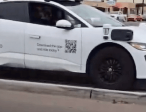 Passenger Escapes Self-Driving Car Stuck on Train Tracks