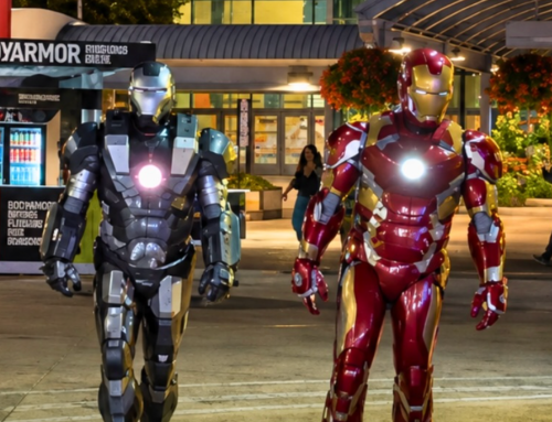 Drake Pulls Up To CNE In An Iron Man Suit