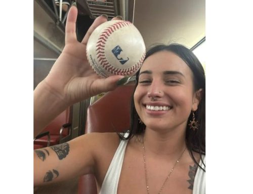 She Caught a Baseball…Then Accidentally Threw Her Entire Purse Everywhere